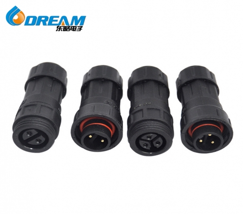 IP68 Plastic M16 Mini Screw Type 4 Pin Male Female Power Connector 4 Pin Waterproof Connector