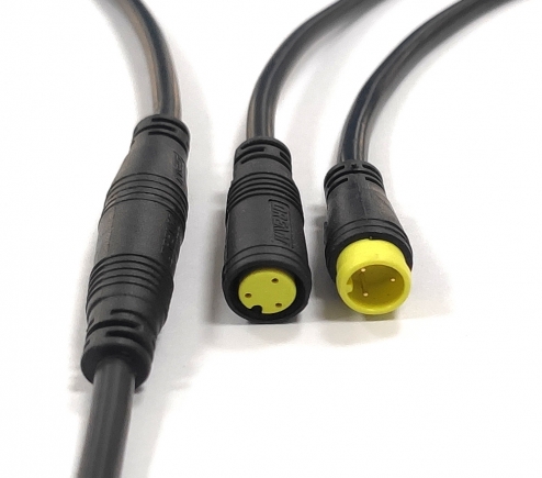 M8 3 Pin IP65 Waterproof Electrical Plugs Electric Bike Connector Led Strip Connector 8mm